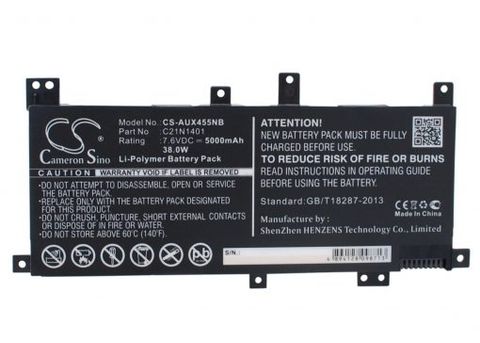 Pin laptop Asus K455 F454 X454 X455LA X455LA 4030U X455LA-N4030U X455 (ZIN)  4 CELL