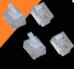 Cable mạng Đầu RJ 11 (bọc 100 cái) 2tim 