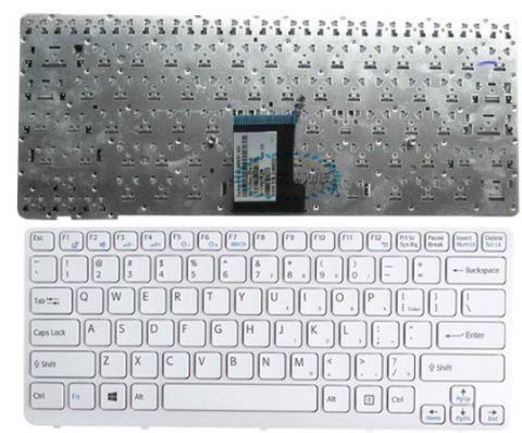 Bàn phím dùng cho laptop Sony CA Màu trắng