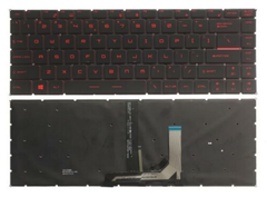  Bàn phím dùng cho laptop MSI GS65 GF63 màu đen LED đỏ 