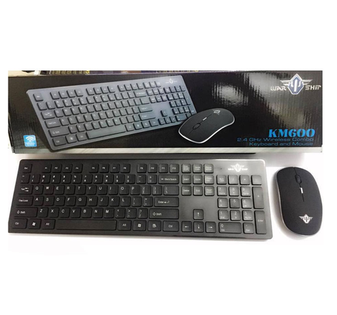 Combo Phím Chuột Không Dây Warship KM600