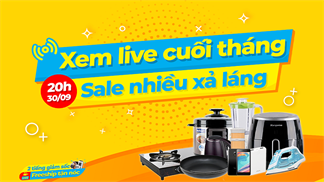 Tổng hợp cho bạn loạt sản phẩm giảm sốc đến 50% sẽ góp mặt trong đợt livestream 30/9 lần này, tham khảo ngay nào