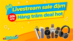  Chia sẻ đến bạn loạt sản phẩm giảm sốc lên đến 45% sẽ góp mặt trong đợt livestream 21/10, tham khảo ngay để không bỏ lỡ 