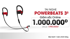  Giảm sốc online đến 1 triệu đồng, tai nghe bluetooth Beats Powerbeats 3 đang có giá cực kì tốt, nhanh tay sắm ngay hôm nay 
