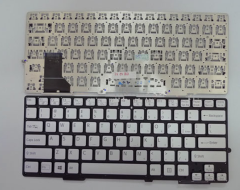 Bàn phím dùng cho laptop Sony SVE13 Màu bạc