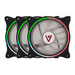  Fan Case VSP V206B RGB 12cm Pack 3 Fan 