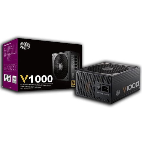 Nguồn Cooler Master 1000W V1000 80 Plus Gold Full Modular