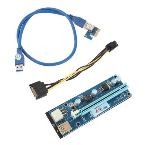 Cáp Riser chuyển đổi PCI-E - 1X sang 16X Ver 9.02a