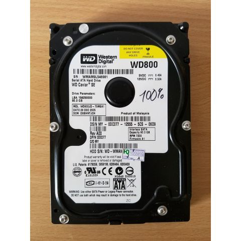 Hdd Hitachi Ata 80Gb 3.5