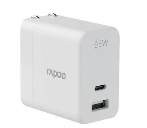Củ Sạc Nhanh 65W 2 Cổng Rapoo PA65