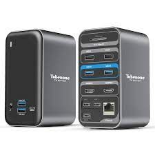 Tobenone Uds13 15 In 2 Usb C Docking Station Dual Monitor Hdmi Cho Macbook Pro / Air