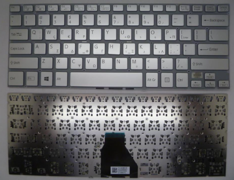 Bàn phím dùng cho laptop Sony SVF14E SVF14A Màu bạc