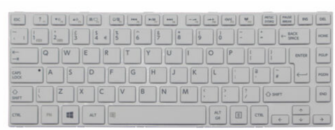 Bàn phím dùng cho laptop Toshiba L840 C840 màu trắng