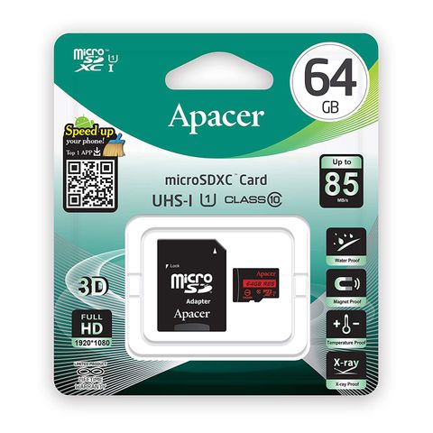 Apacer Sdxc/Sdhc Uhs-I U1 Class 10  64Gb