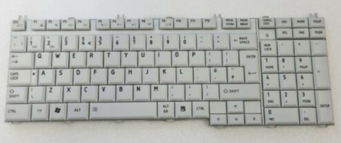 Bàn phím dùng cho laptop Toshiba P200 màu trắng