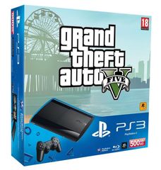  Sony Playstation 3 - Gta V Bundle 500Gb 