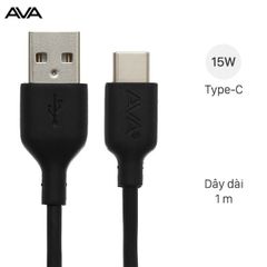  Cáp Type C 1m AVA DS447X-WB Đen 