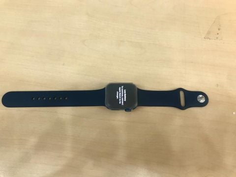 Apple Watch Series 7 GPS, 41mm Blue Aluminium Case with Abyss Blue Sport Band - Regular (MKN13VN/A)