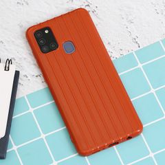  Ốp lưng Galaxy A21s Nhựa dẻo Luggage TPU MEEKER Cam cháy 