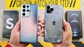 Màn đo độ bền khá đau 'thận' giữa Galaxy S21 Ultra và iPhone 12 Pro Max: Thiết bị của Samsung bất ngờ chiếm ưu thế