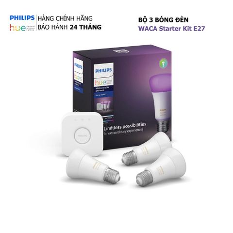 Bộ 3 Bóng Đèn Philips Hue WACA Starter Kit E27