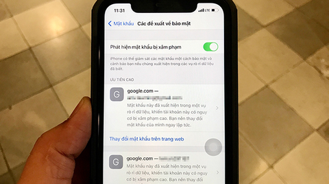 Cách phát hiện mật khẩu bị lộ trên iPhone chạy iOS 14