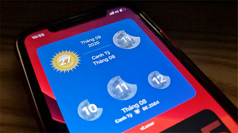 Cách cài widget xem lịch âm trên iPhone chạy iOS 14 dễ nhất