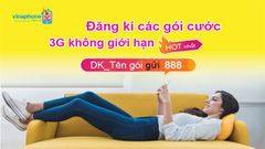  Đăng ký các gói cước 3g VinaPhone không giới hạn thời gian, giá rẻ 