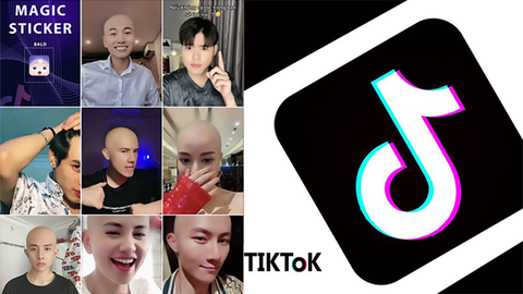 Cách quay video hiệu ứng đầu trọc với app TikTok