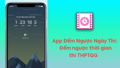 Cách dùng app Đếm ngược ngày thi THPT Quốc gia chi tiết