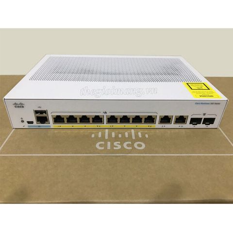 Managed Gigabit Switch Poe Cisco 8 Port Cbs350-8p-e-2g-eu