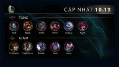  Thông tin chi tiết phiên bản cập nhật 10.12 Liên Minh Huyền Thoại 