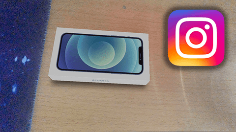 Cách chụp ảnh hiệu ứng hộp iPhone 12 như thật trên Instagram