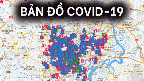 Cách xem bản đồ COVID-19 tại TP.HCM trên điện thoại, máy tính