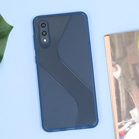 Ốp lưng Galaxy A02 Nhựa dẻo Slit TPU COSANO Xanh