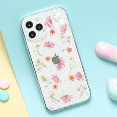  Ốp lưng iPhone 12/12 Pro Nhựa dẻo Dry Flower MEEKER CN1011 Hồng 