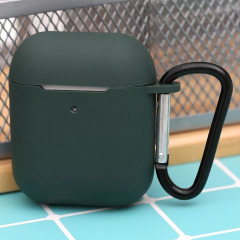 Túi đựng AirPods 1 & 2 silicone JM SN12 Xanh rêu