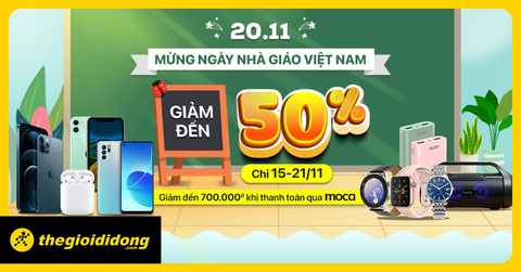 Mừng Ngày Nhà Giáo Việt Nam giảm lớn đến 50%