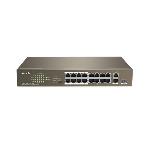 Switch 10/100mbps 16 Port Poe Tenda Tef1118p-150w