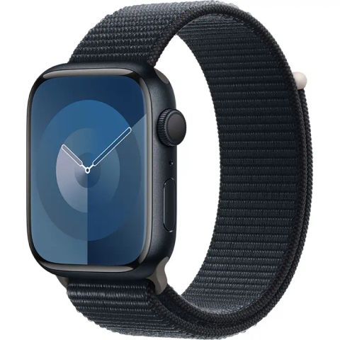 Apple Watch Series 9 GPS 45mm Viền nhôm Dây vải (Xanh đen)