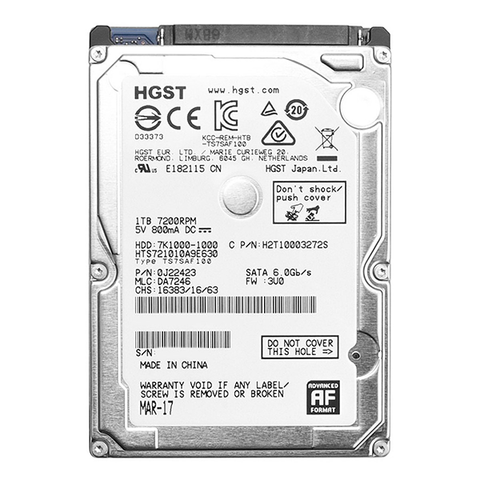 Hitachi HGST 1Tb 7200rpm SATA3