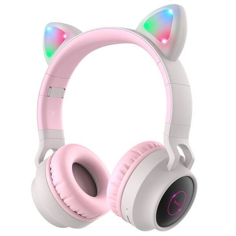 Tai Nghe Chụp Tai Bluetooth Tai Mèo Hoco W27