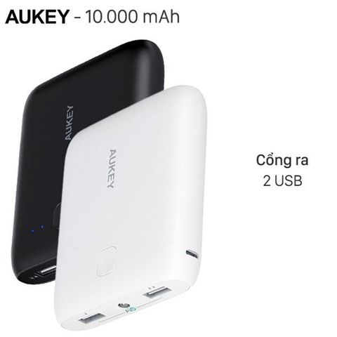 Pin sạc dự phòng Polymer 10.000 mAh Aukey PB-N42