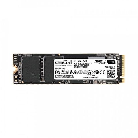 Ssd Crucial P1 500Gb M.2 2280 Nvme