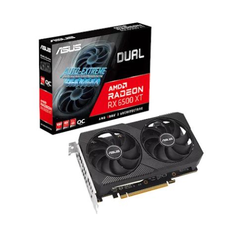 Card màn hình ASUS Dual Radeon™ RX 6500 XT OC Edition 4GB GDDR6
