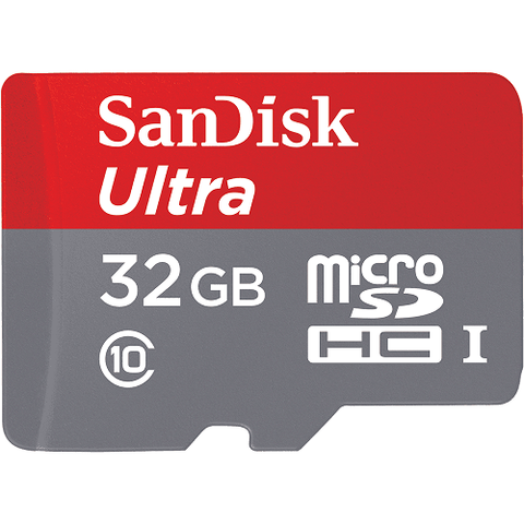 Sandisk Ultra Microsd Uhs-I Card For Cameras 32 Gb