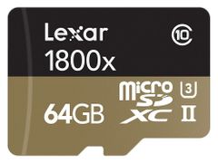  Lexar® Professional 1800X Microsdhc™/Microsdxc™ Uhs-Ii Cards 64Gb 