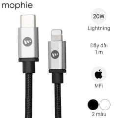  Cáp Type C - Lightning MFI 1m Mophie 