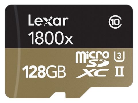 Lexar® Professional 1800X Microsdhc™/Microsdxc™ Uhs-Ii Cards 128Gb