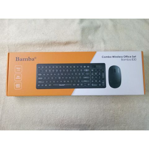 Keyboard + Mouse Không Dây Mini Bamba B30